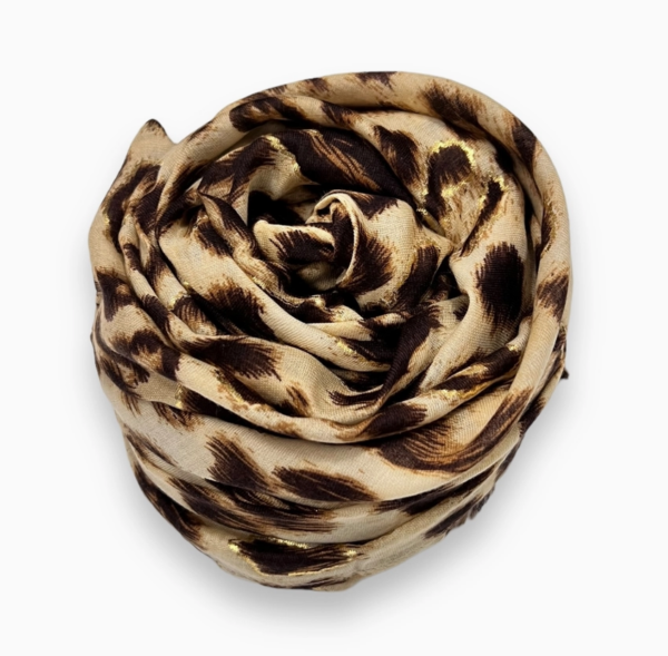 Foulard_Léopard brun 1