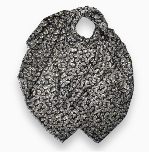 Foulard_coquilles noir