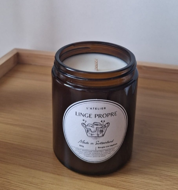 Bougie_linge propre