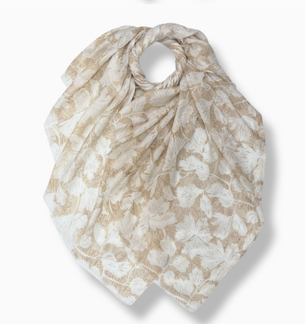 Foulard_Florabeige