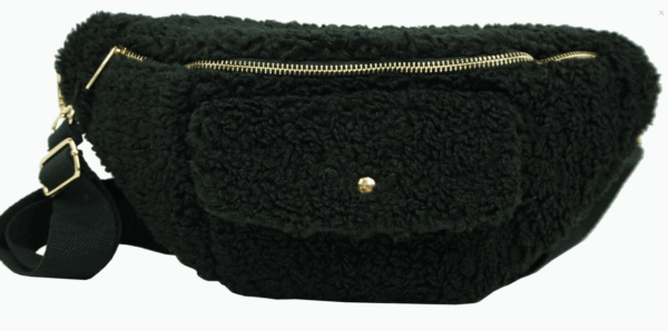 Sac banane moumoute noir