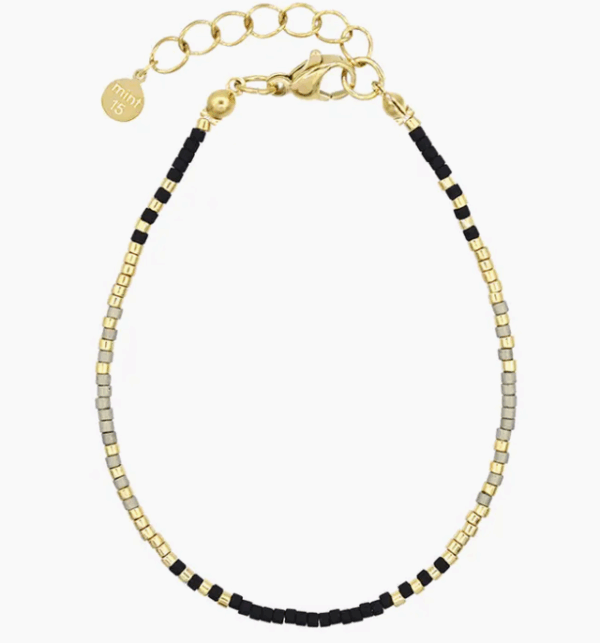 Bracelet Dolce noir vert militaire