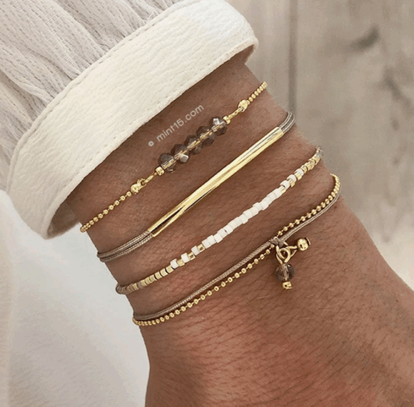 Bracelet Dolce sable blanc 1