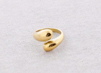 Bague Goutte dorée