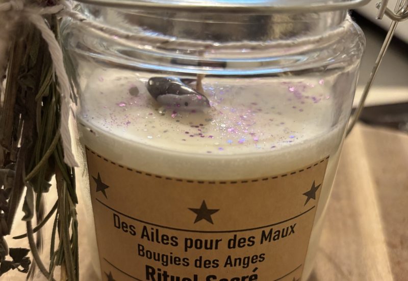 Bougie rituel sacre