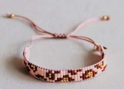 Bracelet_tissageLéopard
