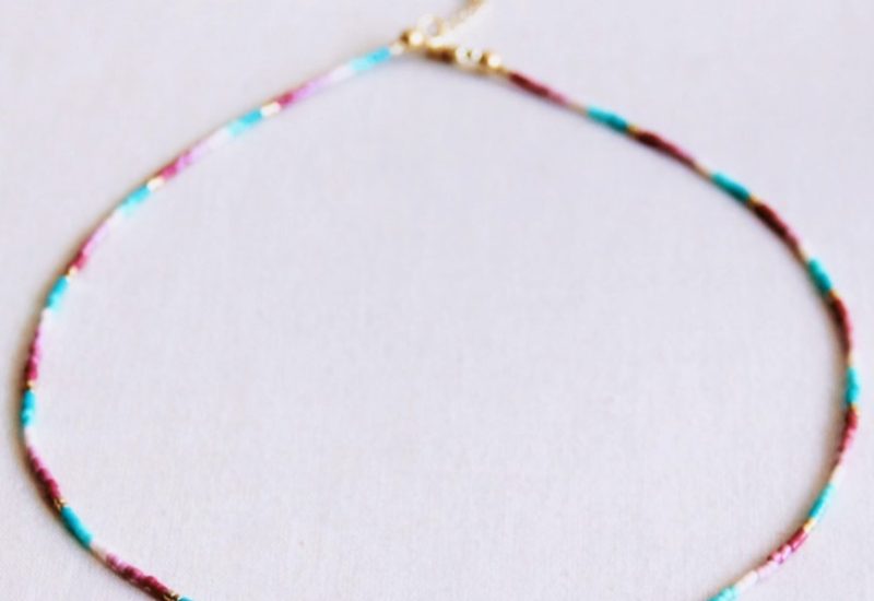 Collier Miyuki amour barbapapa