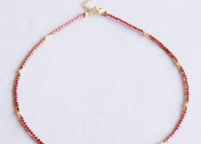 Collier Miyuki fleur de cerisier