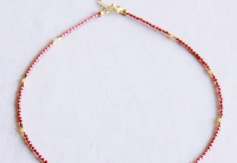 Collier Miyuki fleur de cerisier
