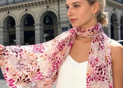 Foulard Loli rose