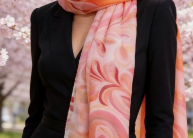 Foulard Machia corail