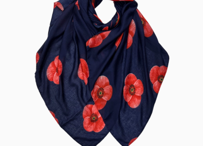 Foulard_Coquelicotmarine