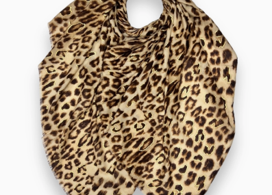Foulard_Léopard brun