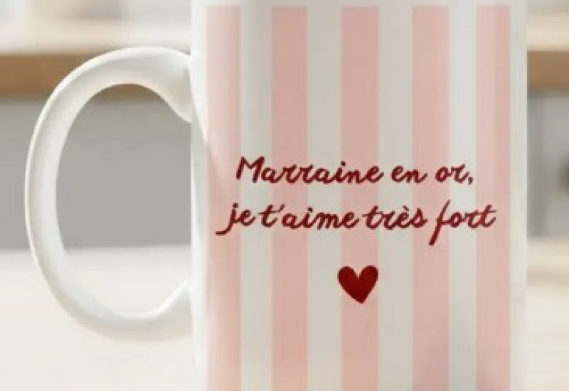 Mug marraine en or