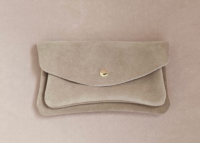 Porte monnaie grand beige