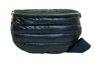 Sac banane matelassé marine