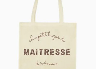 Tote bag maitresse