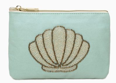 Trousse Coquillage bleu