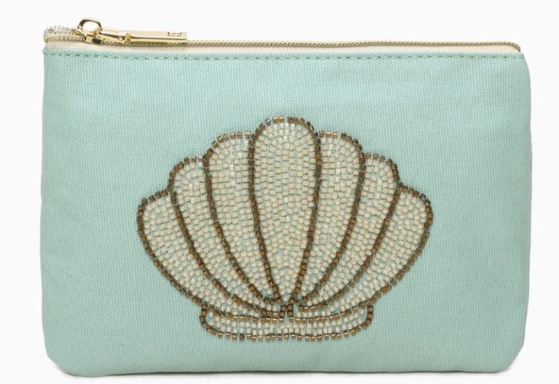 Trousse Coquillage bleu