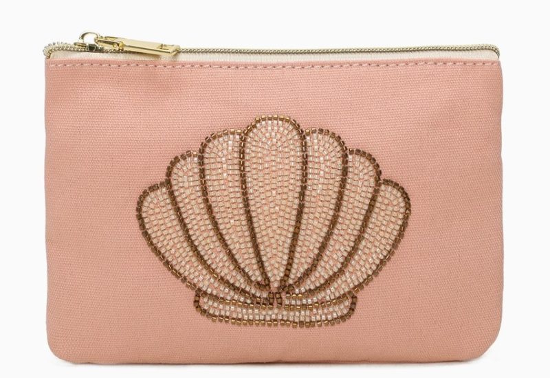 Trousse Coquillage rose