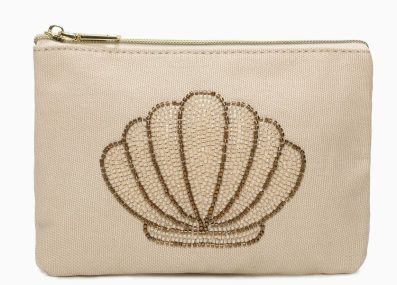 Trousse Coquillage taupe